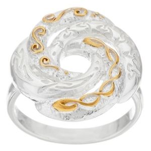 JMH Sterling Silver Love Knot Ring – Size 7